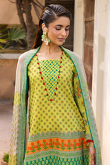 3-PC Unstitched Printed Lawn CP6-08