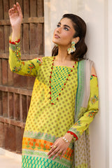 3-PC Unstitched Printed Lawn CP6-08