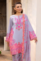 3-PC Unstitched Printed Lawn CP6-06