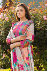 3-PC Embroidered Staple Shirt With Staple Shawl ANW4-10P