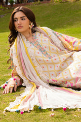 3-PC Unstitched Embroidered Lawn Collection RANG E BAHAR VOL 02 CRB6-10