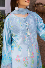3-PC Unstitched Embroidered Lawn Collection RANG E BAHAR VOL 02 CRB6-18