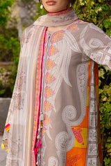 3-PC Unstitched Embroidered Lawn Collection RANG E BAHAR VOL 02 CRB6-16