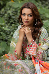 3-PC Unstitched Embroidered Lawn Collection CRN5-03