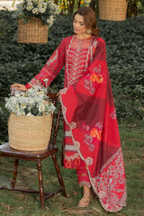 3-PC Unstitched Embroidered Lawn Collection CRN5-02