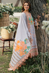 3-PC Unstitched Embroidered Lawn Collection CRN5-07