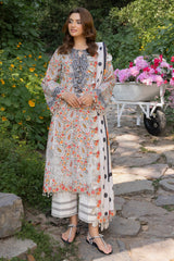 3-PC Unstitched Embroidered Lawn Collection CRN5-05