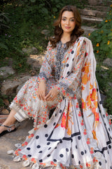 3-PC Unstitched Embroidered Lawn Collection CRN5-05