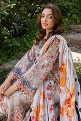 3-PC Unstitched Embroidered Lawn Collection CRN5-05