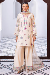 3-PC Embroidered Raw-Silk CMA-6-404