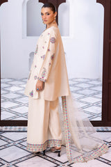 3-PC Embroidered Raw-Silk CMA-6-404