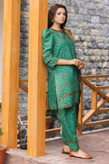 3-PC Embroidered Staple Shirt With Staple Shawl ANW4-05P