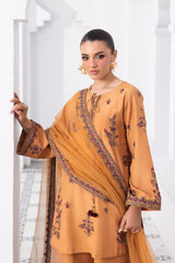 3-PC Embroidered Raw-Silk CMA-6-370