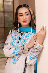3-PC Unstitched Embroidered Lawn Collection CB5-03