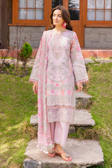 3-PC Unstitched Embroidered Lawn Collection RANG E BAHAR VOL 02 CRB6-12