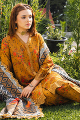 3-PC Embroidered Staple Shirt With Staple Shawl ANW4-02P