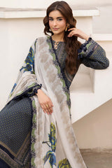 3-PC Unstitched Embroidered  Lawn  SLC27-11