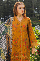 3-PC Embroidered Staple Shirt With Staple Shawl ANW4-02P