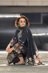 3-PC Unstitched Embroidered Lawn Collection  AN6-09