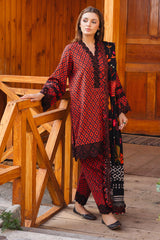 3-PC Embroidered Staple Shirt With Staple Shawl ANW4-06P