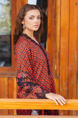 3-PC Embroidered Staple Shirt With Staple Shawl ANW4-06P