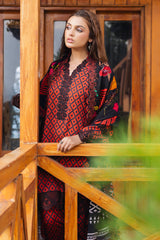 3-PC Embroidered Staple Shirt With Staple Shawl ANW4-06P