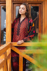 3-PC Unstitched Embroidered Staple Shirt With Staple Shawl ANW4-06