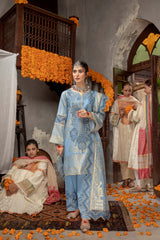 3 Pc Unstitched Embroidered Cambric Jacquard CJ-01