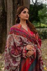 3-Pc Charizma Unstitched Linen with Printed Wool Shawl CPW-08
