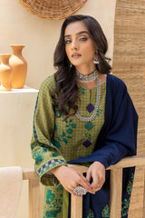 3-Pc Unstitched Khaddar With Embroidered Pashmina Shawl CKD22-02