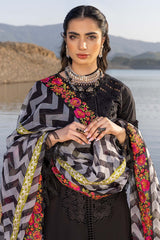 3 Pc Unstitched Embroidered Lawn With Embellished Dupatta CFL-05A