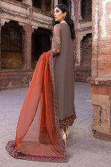 3-Pc Charizma Unstitched Luxury Chiffon Collection DJW-08