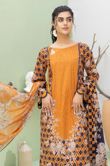 3-Pc Printed Lawn Unstitched With Voil Dupatta CP22-051