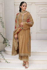 3-Pc Charizma Unstitched Embroidered Staple Jacquard with Zari Staple Shawl CB3-01