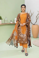 3-Pc Printed Lawn Unstitched With Voil Dupatta CP22-051