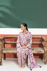 3-Pc Charizma Unstitched Embroidered Khaddar With Wool Shawl ANW-05