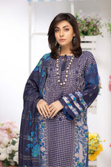 3-Pc Printed Lawn Unstitched With Chiffon Dupatta CP22-064