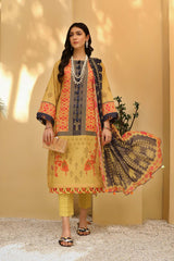 3-Pc Printed Lawn Unstitched With Lawn Dupatta CP22-97