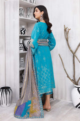 3-Pc charizma Embroidered Lawn Jacquard With Fancy Dupatta CBN23-01