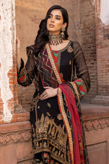 3-PC Charizma Unstitched Luxury Chiffon Collection DJW-04