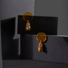 Crystal Orange Earrings ER-151