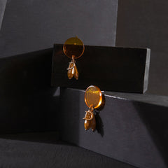 Crystal Orange Earrings ER-151