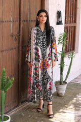 3-Pc Unstitched Printed Staple Suit With Embroidered Wool Shawl Dupatta CPMW3-04