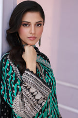 3-PC Printed Lawn Shirt with Chiffon Dupatta and Trouser CPS3-34