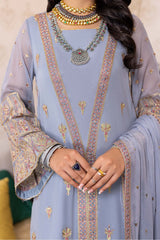 3-Pc Charizma Unstitched Polly Chiffon Collection CPC22-07