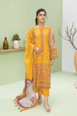 3-Pc Printed Lawn Unstitched With Voil Dupatta CP22-049