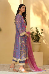 3-pc Unstitched Lawn with Chiffon Dupatta CP-57