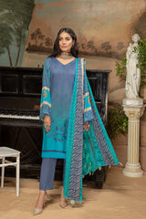 3 Pc Unstitched Embroidered Marina Suit SHW-08