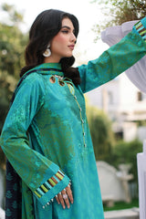3-PC Unstitched Printed Lawn Shirt with Chiffon Dupatta and Trouser CPS4-05