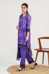 3-PC Unstitched Printed Lawn Shirt with Chiffon Dupatta and Trouser CPS3-31